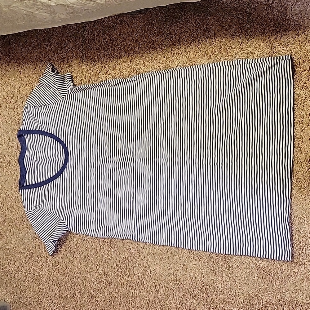 Universal thread blue/white cotton dress
